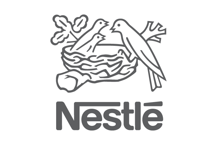 Nestlé logo representing a global food, beverage, and nutrition company