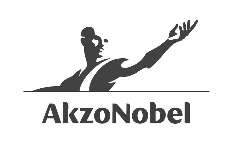AkzoNobel logo representing a global paints, coatings, and specialty chemicals company