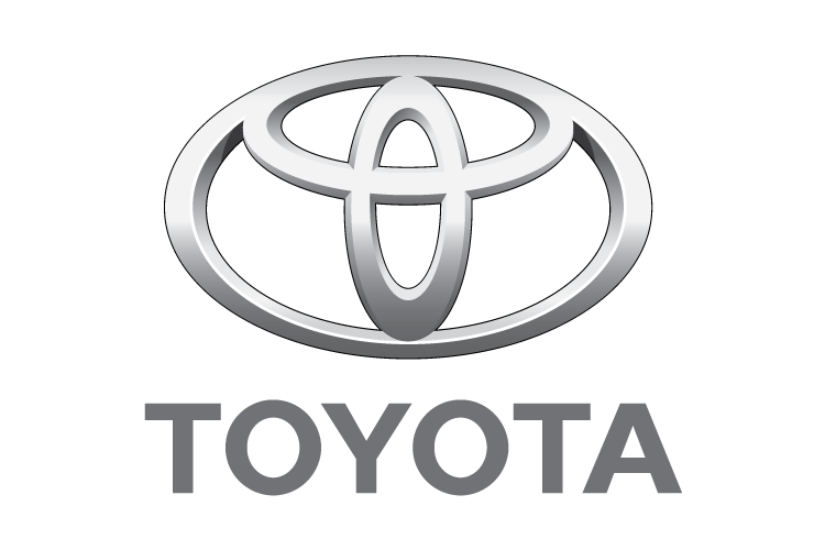 Toyota logo representing a global automotive manufacturing company