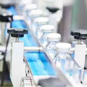 NAMA Pharma conveyor system for automated pharmaceutical production line and material handling