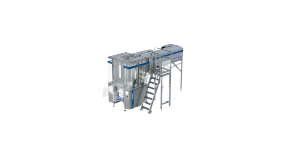 Automatic box loader case filling system for efficient carton loading in industrial packaging lines.