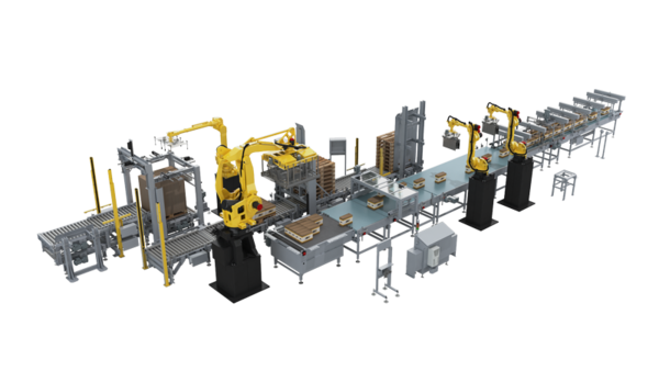Dragon Beverage Robot industrial automation system for beverage handling, and production line automation